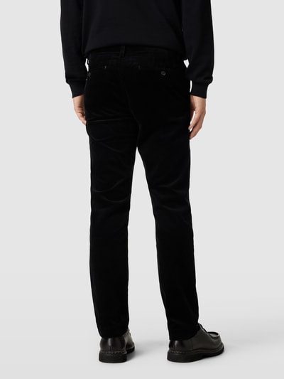 Polo Ralph Lauren Slim stretch fit corduroy broek met knoopsluiting, model 'BEDFORD' Zwart - 5