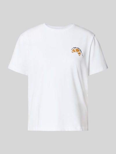 Vila T-shirt met motiefprint, model 'NORA' Offwhite - 2