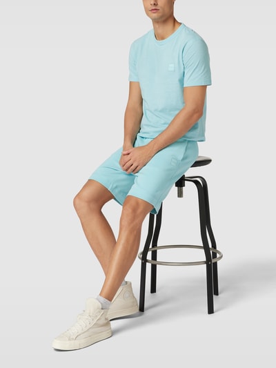 BOSS Orange Sweatshorts mit Logo-Stitching Modell 'SEWALK' Mint Melange 1