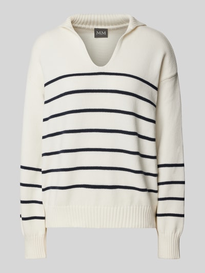 MaxMara Leisure Strickpullover mit V-Ausschnitt Modell 'BILLY' Weiss 2