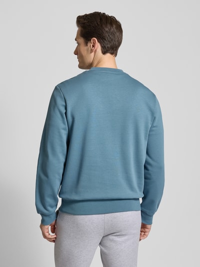 Lacoste Sweatshirt mit Label-Patch Rauchblau 5