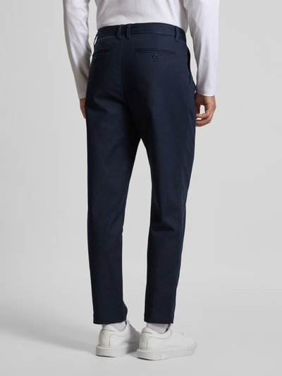 SELECTED HOMME Regular Tapered Fit Bundfaltenhose mit Gürtelschlaufen Marine 5