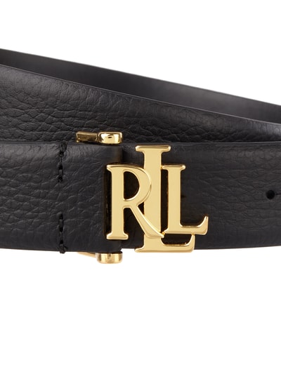 Lauren Ralph Lauren Leren riem met logo-sluiting Zwart - 2