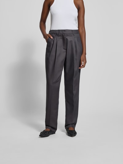 black palms Stoffhose mit Gesäßtaschen Anthrazit 4
