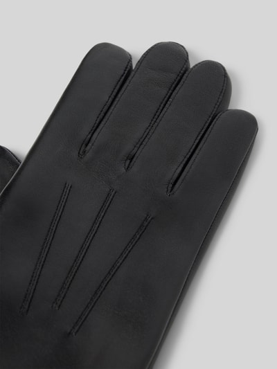 Roeckl Handschuhe aus Leder mit Ziernähten Modell 'Coburg' Black 3