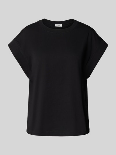 s.Oliver RED LABEL Relaxed Fit T-Shirt aus reiner Baumwolle BLACK 2