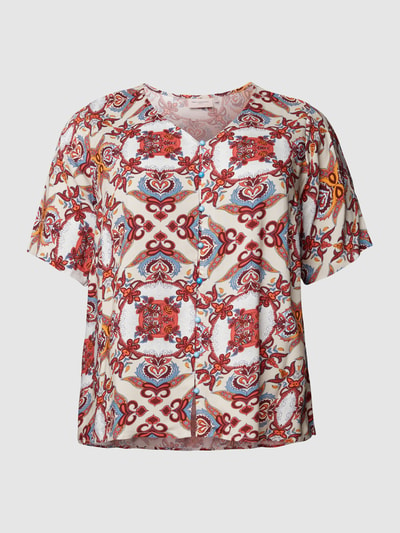 ONLY CARMAKOMA PLUS SIZE blouse met grafisch motief Middenbruin - 2