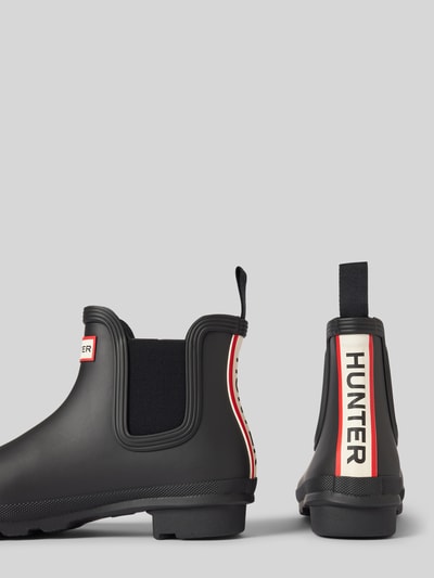 Hunter Chelsea boots met labelbadge Zwart - 2