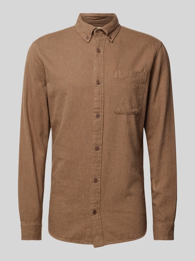 Jack & Jones Premium Vrijetijdsoverhemd met button-downkraag, model ‘BROOK’ Beige - 2