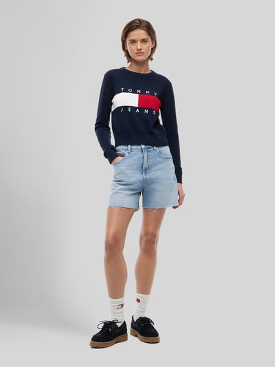 Tommy Jeans Regular Fit Pullover aus reiner Baumwolle Dunkelblau 1