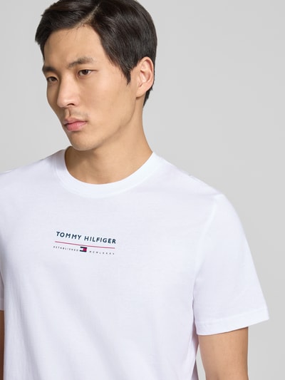 Tommy Hilfiger Regular Fit T-Shirt aus reiner Baumwolle Weiss 3