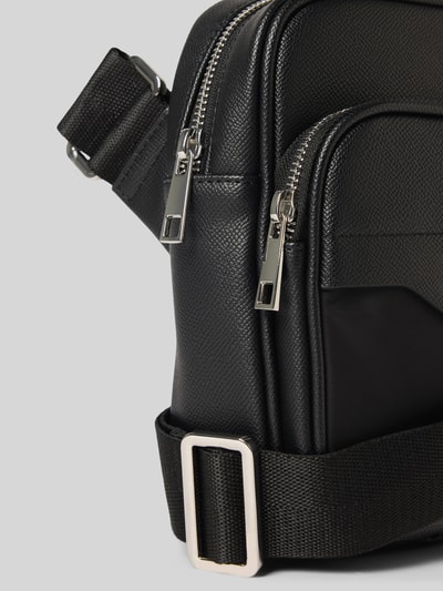 Antony Morato Crossbody Bag mit Strukturmuster Modell 'Reporter' Black 2