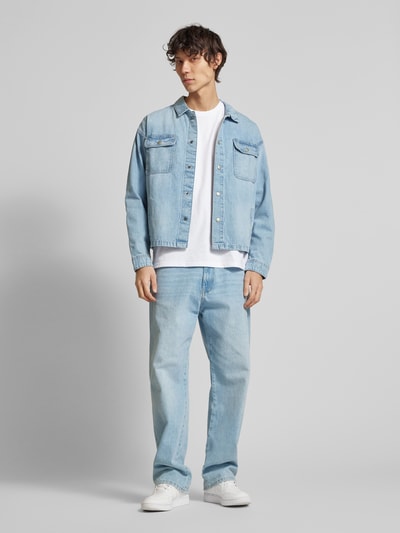 Jack & Jones Jeansjack met knoopsluiting, model 'CHASE' Lichtblauw - 1