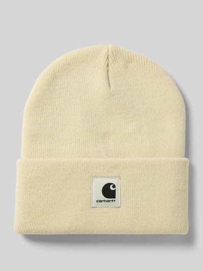 Carhartt Work In Progress Czapka beanie z detalem z logo model ‘Ashley’ Piaskowy 1