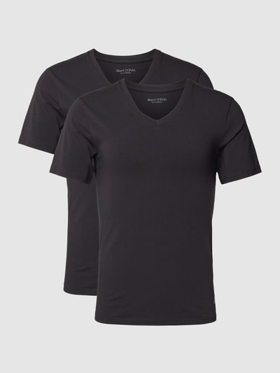 Marc O'Polo T-shirt in een set van 2 stuks, model 'ESSENTIALS' Zwart - 1