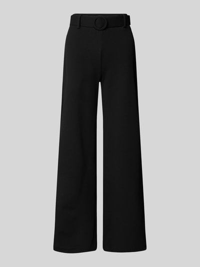 ZABAIONE Stoffhose mit Gürtel und Eingrifftaschen Black 2