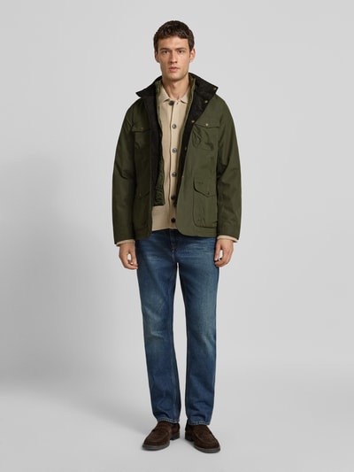 Barbour Regular fit functioneel jack van waterdicht materiaal, model 'OGSTON' Olijfgroen - 1