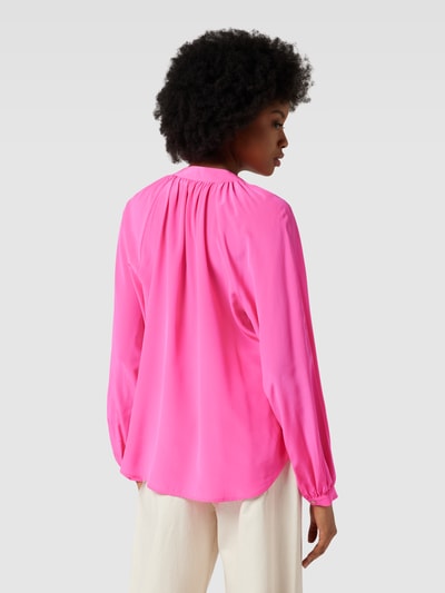 tonno & panna Seidenbluse in unifarbenem Design Modell 'Birteton' Pink 5