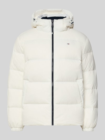 Tommy Jeans Kurtka puchowa o kroju regular fit z wyhaftowanym logo Złamany biały 2
