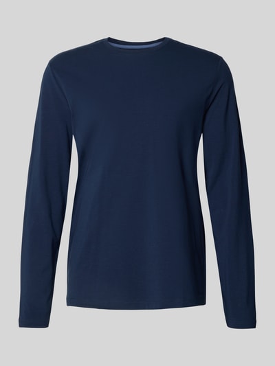 Christian Berg Men Shirt met lange mouwen en geribde ronde hals Donkerblauw - 2