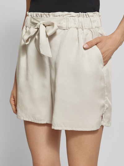 Tom Tailor Denim Shorts mit elastischem Bund Sand Melange 3