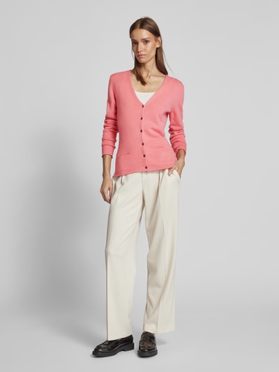 (The Mercer) N.Y. Strickjacke mit V-Ausschnitt Pink 1