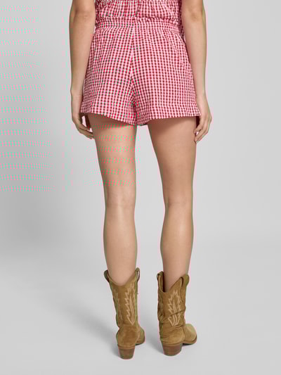 Gina Tricot Szorty z elastycznym pasem Czerwony 5