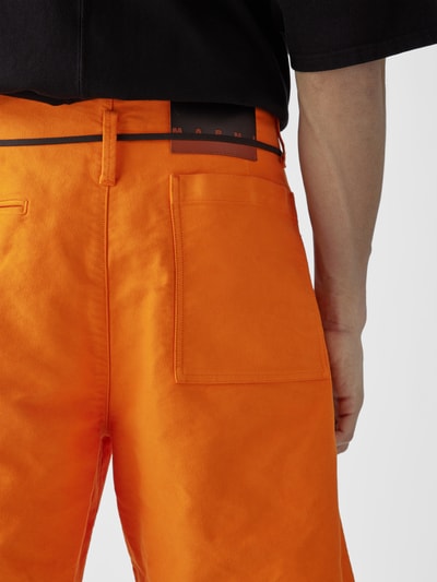 Marni Jeansshorts mit Label-Patch Orange 6