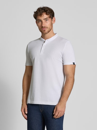 Tom Tailor Denim Regular Fit Poloshirt aus reiner Baumwolle Hellgrau 4