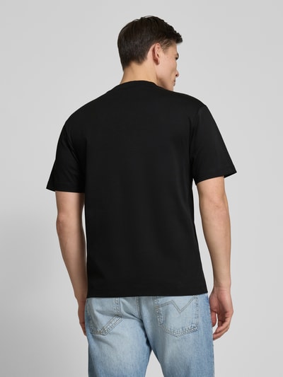 HUGO T-Shirt mit Label-Patch Black 5