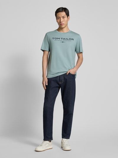 Tom Tailor Regular fit T-shirt van puur katoen Mintgroen - 1