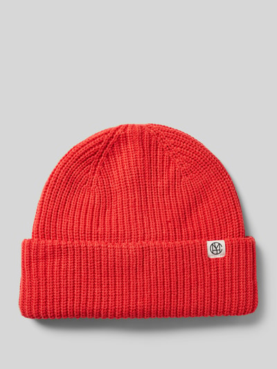 MSCH Copenhagen Beanie met logopatch, model 'Galline Rachelle' Rood - 1