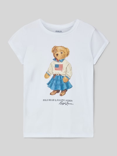 Polo Ralph Lauren Teens Regular Fit T-Shirt  mit Polo Bear Motiv Weiss 1