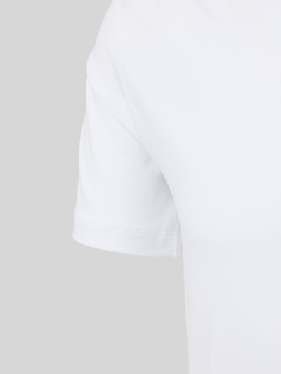 Falke Slim fit T-shirt met V-hals, model 'Daily Comfort' Wit - 2