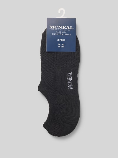 MCNEAL Sneakersocken mit geripptem Abschluss im 2er-Pack Black 3