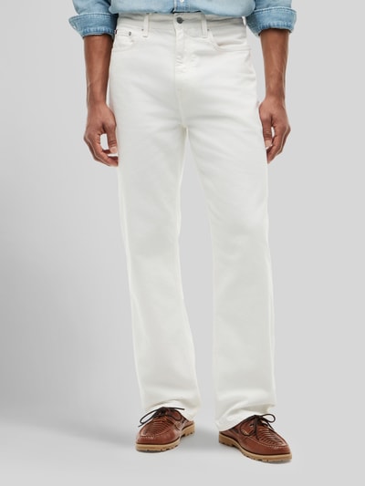 Tommy Hilfiger straight fit jeans van puur katoen in 5-pocket-design Wit - 4