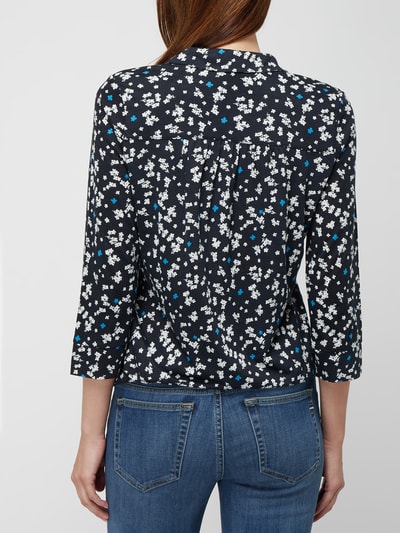 Marc O'Polo Blouse met bloemmotief Donkerblauw - 5