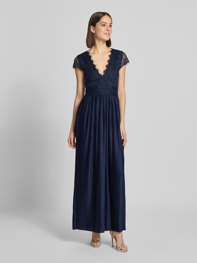 GUIDO MARIA KRETSCHMER WOMAN Abendkleid in Falten-Optik Modell 'Emelie' Marine 4