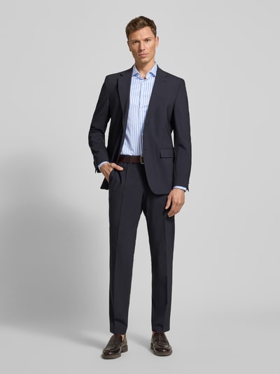 Jake*s Slim Fit Business Hemd aus Baumwolle mit Haifischkragen Bleu 1