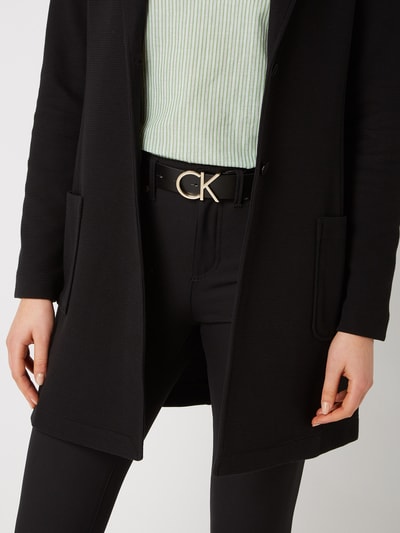 CK Calvin Klein Leren riem met labelapplicatie  - 3