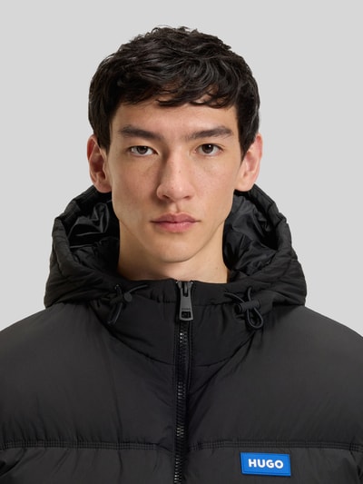 Hugo Blue Relaxed Fit Steppjacke mit Kapuze Modell 'BODO' BLACK 3