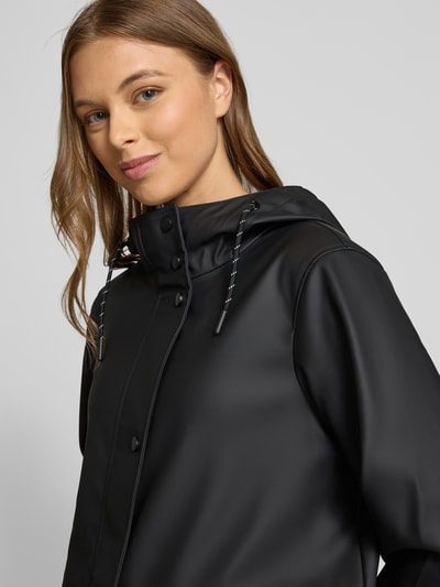 Vero Moda Regular fit functioneel jack met tunnelkoord in de taille, model 'MALOU' Zwart - 3