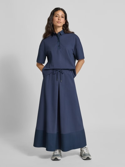 MM Regular fit blouseshirt van katoenmix, model 'NAVE' Marineblauw - 1