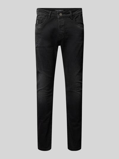 ELIAS RUMELIS Tapered Fit Mid Rise Jeans im 5-Pocket-Design Modell 'Noel' Anthrazit 2