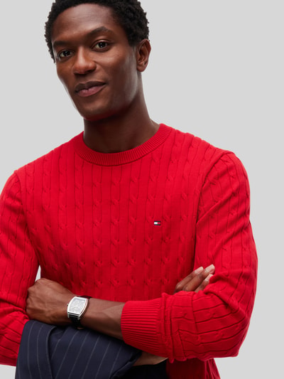 Tommy Hilfiger regular fit pullover van puur katoen Rood - 6
