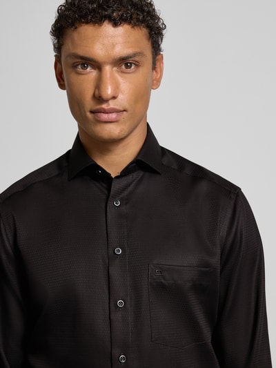 OLYMP Regular Fit Business-Hemd aus reiner Baumrolle Black 3