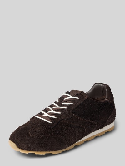Marc O'Polo Sneaker mit strukturierter Oberfläche Modell 'Fabiana 4' Dunkelbraun 1