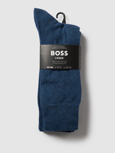 BOSS Sokken met labeldetail in een set van 3 paar Blauw - 3