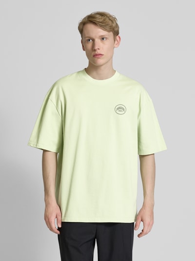 Pegador Oversized T-Shirt mit Label-Print Modell 'BUCKLIN' Mint 4