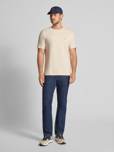 Tommy Hilfiger Regular Fit T-Shirt aus reiner Baumwolle Offwhite 1